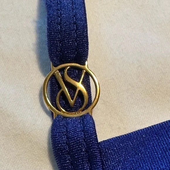 Victoria's Secret - Women's Halter Bikini Top - Royal Blue - Size 32A - Picture 3 of 4